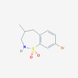 molecular formula C10H12BrNO2S B1450168 8-Bromo-4-methyl-2,3,4,5-tetrahydrobenzo[f][1,2]thiazepine 1,1-dioxide CAS No. 1799979-21-7