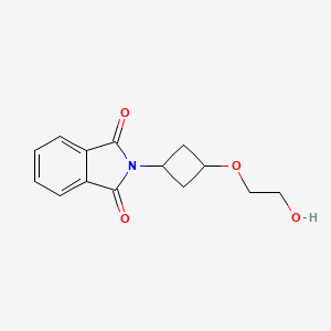 molecular formula C14H15NO4 B1450173 2-(3-(2-Hydroxyethoxy)cyclobutyl)isoindoline-1,3-dione CAS No. 1648864-45-2