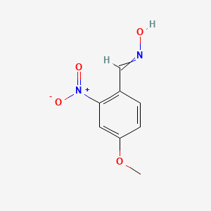 molecular formula C8H8N2O4 B14501750 N-[(4-Methoxy-2-nitrophenyl)methylidene]hydroxylamine CAS No. 64437-81-6