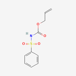molecular formula C10H11NO4S B14501768 Prop-2-en-1-yl (benzenesulfonyl)carbamate CAS No. 63924-62-9