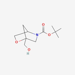 molecular formula C11H19NO4 B1450178 tert-Butyl 1-(hydroxymethyl)-2-oxa-5-azabicyclo[2.2.1]heptane-5-carboxylate CAS No. 1357351-86-0