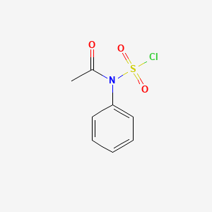 molecular formula C8H8ClNO3S B14501883 Acetyl(phenyl)sulfamyl chloride CAS No. 63489-51-0
