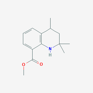 molecular formula C14H19NO2 B1450190 Methyl 2,2,4-trimethyl-1,2,3,4-tetrahydroquinoline-8-carboxylate CAS No. 2173116-54-4
