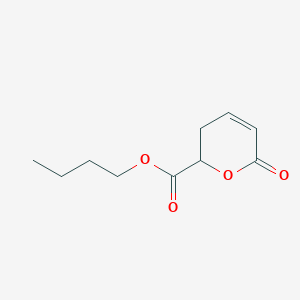 molecular formula C10H14O4 B14501900 Butyl 6-oxo-3,6-dihydro-2H-pyran-2-carboxylate CAS No. 63952-81-8