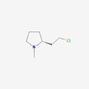 molecular formula C7H14ClN B14501907 (2R)-2-(2-Chloroethyl)-1-methylpyrrolidine CAS No. 63527-58-2