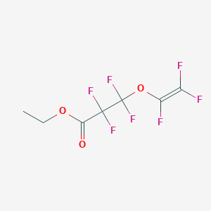 molecular formula C7H5F7O3 B14502001 Ethyl 2,2,3,3-tetrafluoro-3-[(trifluoroethenyl)oxy]propanoate CAS No. 63389-49-1
