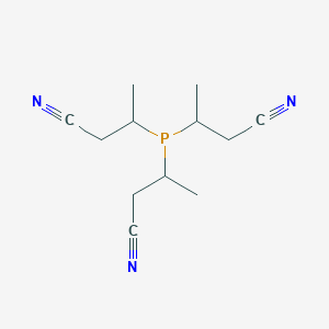 molecular formula C12H18N3P B14502005 3,3',3''-Phosphanetriyltributanenitrile CAS No. 64581-11-9