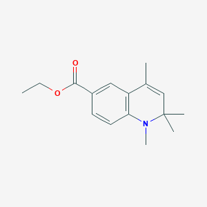 molecular formula C16H21NO2 B1450202 Ethyl 1,2,2,4-tetramethyl-1,2-dihydroquinoline-6-carboxylate CAS No. 2173115-88-1