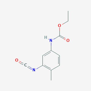 molecular formula C11H12N2O3 B14502034 Ethyl (3-isocyanato-4-methylphenyl)carbamate CAS No. 62881-00-9