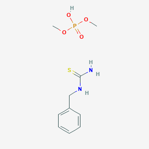 molecular formula C10H17N2O4PS B14502052 Benzylthiourea;dimethyl hydrogen phosphate CAS No. 62968-11-0