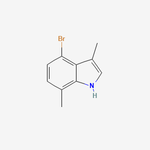 molecular formula C10H10BrN B1450206 4-Bromo-3,7-dimethyl-1H-indole CAS No. 1360888-57-8