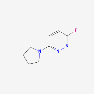 molecular formula C8H10FN3 B1450207 3-Fluoro-6-(pyrrolidin-1-yl)pyridazine CAS No. 2060063-58-1