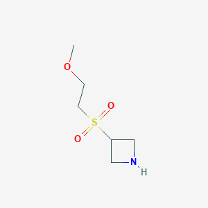 molecular formula C6H13NO3S B1450210 3-(2-Methoxyethanesulfonyl)azetidine CAS No. 1866143-23-8