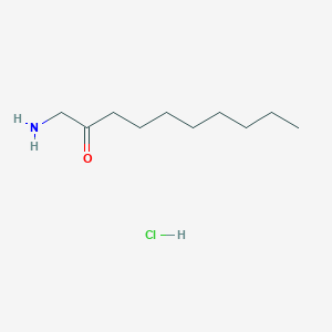 molecular formula C10H22ClNO B14502120 1-Aminodecan-2-one;hydrochloride CAS No. 64054-52-0