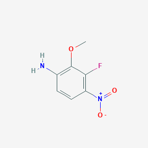 molecular formula C7H7FN2O3 B1450214 3-Fluoro-2-methoxy-4-nitroaniline CAS No. 1951445-06-9