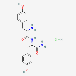 molecular formula C18H22ClN3O4 B1450218 H-Tyr-Tyr-NH2 HCl CAS No. 98758-81-7