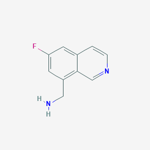 molecular formula C10H9FN2 B1450220 (6-氟异喹啉-8-基)甲胺 CAS No. 2060029-36-7