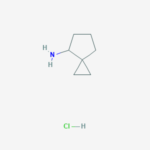 molecular formula C7H14ClN B1450223 螺[2.4]庚烷-4-胺盐酸盐 CAS No. 2060052-47-1