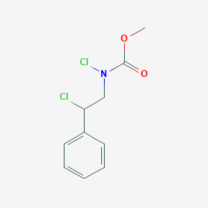 molecular formula C10H11Cl2NO2 B14502254 Methyl chloro(2-chloro-2-phenylethyl)carbamate CAS No. 64202-89-7