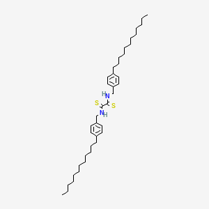 molecular formula C40H64N2S2 B14502276 N,N'-bis[(4-dodecylphenyl)methyl]ethanedithioamide CAS No. 63867-40-3