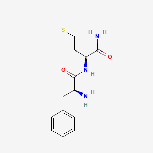 molecular formula C14H21N3O2S B14502296 L-Phenylalanyl-L-methioninamide CAS No. 64563-22-0
