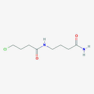 molecular formula C8H15ClN2O2 B14502300 N-(4-Amino-4-oxobutyl)-4-chlorobutanamide CAS No. 64026-52-4
