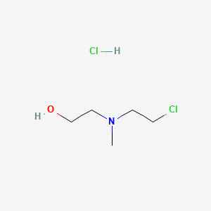 molecular formula C5H13Cl2NO B14502334 Methylamine, N-(2-chloroethyl)-N-(2-hydroxyethyl)-, hydrochloride CAS No. 63905-05-5