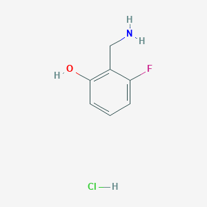 molecular formula C7H9ClFNO B1450234 2-(Aminomethyl)-3-fluorophenol hydrochloride CAS No. 2094868-94-5