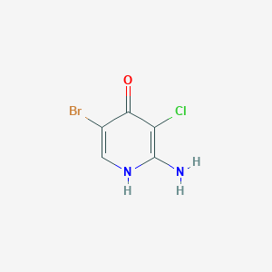 molecular formula C5H4BrClN2O B1450239 2-Amino-5-bromo-3-chloropyridin-4-ol CAS No. 2034455-39-3