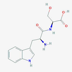 molecular formula C14H17N3O4 B145024 H-Trp-ser-OH CAS No. 133101-40-3