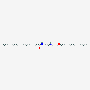 molecular formula C37H76N2O2 B14502419 N-(3-{[3-(Tridecyloxy)propyl]amino}propyl)octadecanamide CAS No. 64205-88-5