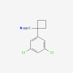 molecular formula C11H9Cl2N B1450243 1-(3,5-Dichlorophenyl)cyclobutanecarbonitrile CAS No. 1314648-87-7