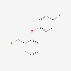 molecular formula C13H10BrFO B1450245 1-(Bromomethyl)-2-(4-fluorophenoxy)benzene CAS No. 1355170-91-0
