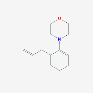molecular formula C13H21NO B14502474 4-[6-(Prop-2-en-1-yl)cyclohex-1-en-1-yl]morpholine CAS No. 64170-61-2