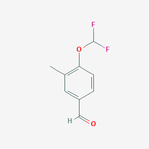 molecular formula C9H8F2O2 B1450248 4-(二氟甲氧基)-3-甲基苯甲醛 CAS No. 1367707-18-3