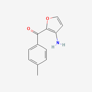 molecular formula C12H11NO2 B1450251 2-(4-Methylbenzoyl)furan-3-amine CAS No. 1803592-49-5