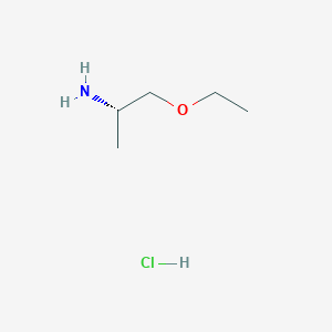molecular formula C5H14ClNO B1450252 (2S)-1-ethoxypropan-2-amine hydrochloride CAS No. 1380094-35-8
