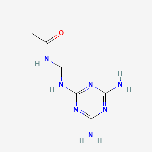 molecular formula C7H11N7O B14502537 N-{[(4,6-Diamino-1,3,5-triazin-2-yl)amino]methyl}prop-2-enamide CAS No. 64437-71-4