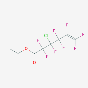 molecular formula C8H5ClF8O2 B14502572 Ethyl 3-chloro-2,2,3,4,4,5,6,6-octafluorohex-5-enoate CAS No. 64566-20-7