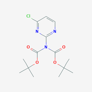 molecular formula C14H20ClN3O4 B1450258 Di-tert-butyl (4-chloropyrimidin-2-yl)carbamate CAS No. 1464788-84-8