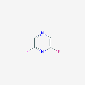 molecular formula C4H2FIN2 B1450259 2-氟-6-碘-吡嗪 CAS No. 1286744-13-5
