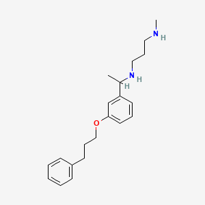 molecular formula C21H30N2O B14502612 N~1~-Methyl-N~3~-{1-[3-(3-phenylpropoxy)phenyl]ethyl}propane-1,3-diamine CAS No. 62874-62-8