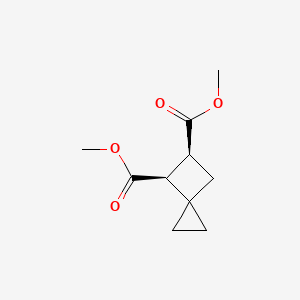 molecular formula C10H14O4 B14502622 Dimethyl (4S,5S)-spiro[2.3]hexane-4,5-dicarboxylate CAS No. 64630-99-5