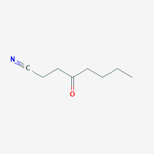 molecular formula C8H13NO B14502631 4-Oxooctanenitrile CAS No. 64277-98-1