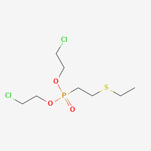 molecular formula C8H17Cl2O3PS B14502644 Bis(2-chloroethyl) [2-(ethylsulfanyl)ethyl]phosphonate CAS No. 63878-86-4