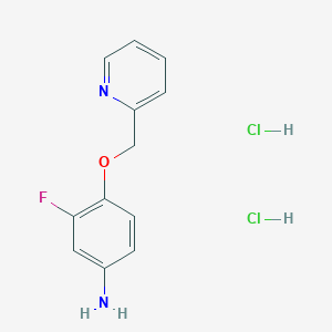 3-Fluoro-4-(pyridin-2-ylmethoxy)aniline dihydrochloride