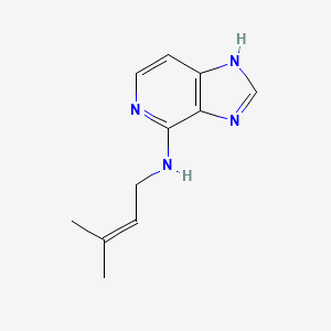 molecular formula C11H14N4 B14502671 N-(3-methylbut-2-en-1-yl)-1H-imidazo[4,5-c]pyridin-4-amine CAS No. 62938-41-4
