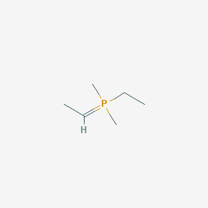 molecular formula C6H15P B14502688 Ethyl(ethylidene)dimethyl-lambda~5~-phosphane CAS No. 63161-52-4