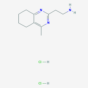molecular formula C11H19Cl2N3 B1450269 [2-(4-Methyl-5,6,7,8-tetrahydro-2-quinazolinyl)ethyl]amine dihydrochloride CAS No. 1609402-92-7