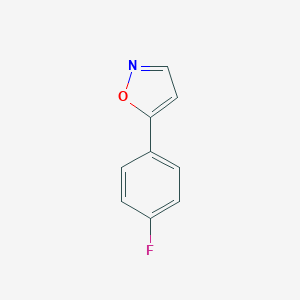 molecular formula C9H6FNO B145027 5-(4-Fluorophenyl)isoxazole CAS No. 138716-37-7